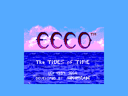 Ecco - The Tides of Time (Brazil) Title Screen